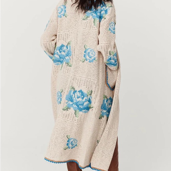 NWOT Spell And The Gypsy Collective Coastal Granny Sweater Cardigan S - Picture 2 of 8